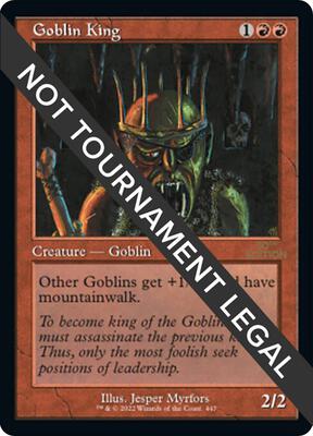 Goblin King (Retro Frame) card from 30th Anniversary Edition
