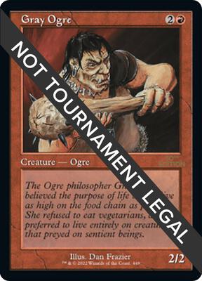 Gray Ogre (Retro Frame) card from 30th Anniversary Edition