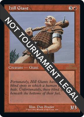 Hill Giant (Retro Frame) card from 30th Anniversary Edition