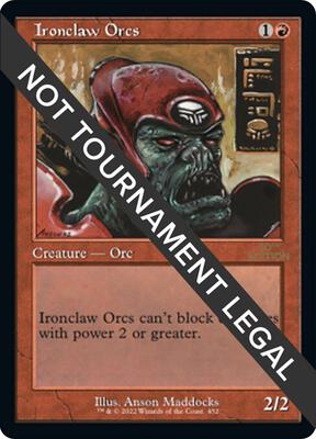 Ironclaw Orcs (Retro Frame) card from 30th Anniversary Edition