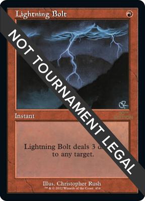 Lightning Bolt (Retro Frame) card from 30th Anniversary Edition