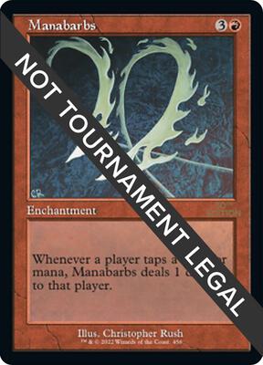 Manabarbs (Retro Frame) card from 30th Anniversary Edition