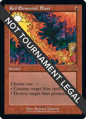 Red Elemental Blast (Retro Frame) card from 30th Anniversary Edition
