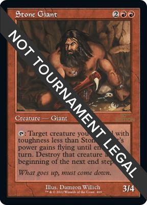 Stone Giant (Retro Frame) card from 30th Anniversary Edition