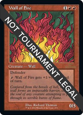 Wall of Fire (Retro Frame) card from 30th Anniversary Edition