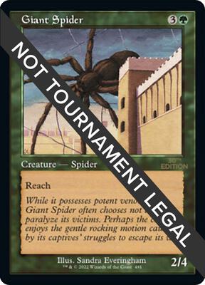 Giant Spider (Retro Frame) card from 30th Anniversary Edition