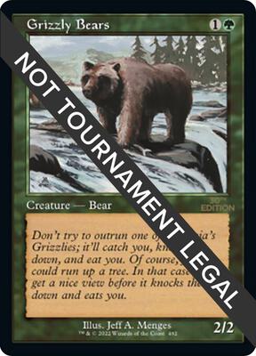 Grizzly Bears (Retro Frame) card from 30th Anniversary Edition