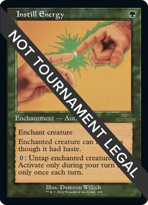 Instill Energy (Retro Frame) card from 30th Anniversary Edition