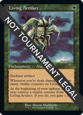 Living Artifact (Retro Frame) card from 30th Anniversary Edition