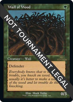 Wall of Wood (Retro Frame) card from 30th Anniversary Edition