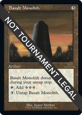 Basalt Monolith (Retro Frame) card from 30th Anniversary Edition