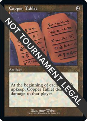 Copper Tablet (Retro Frame) card from 30th Anniversary Edition