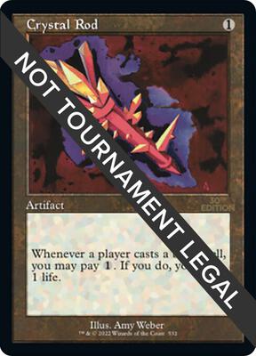 Crystal Rod (Retro Frame) card from 30th Anniversary Edition