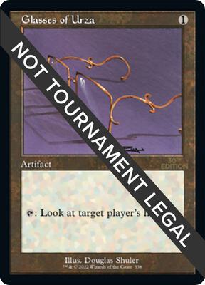 Glasses of Urza (Retro Frame) card from 30th Anniversary Edition