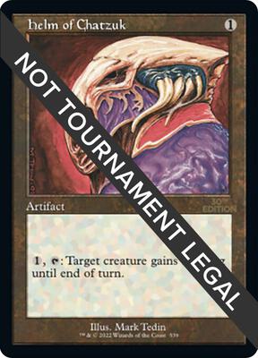 Helm of Chatzuk (Retro Frame) card from 30th Anniversary Edition