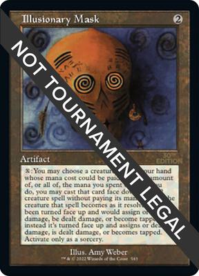 Illusionary Mask (Retro Frame) card from 30th Anniversary Edition