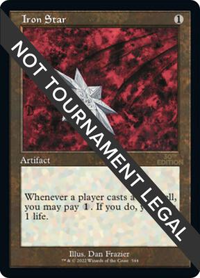 Iron Star (Retro Frame) card from 30th Anniversary Edition