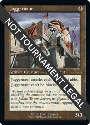 Juggernaut (Retro Frame) card from 30th Anniversary Edition