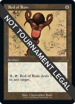 Rod of Ruin (Retro Frame) card from 30th Anniversary Edition