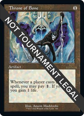 Throne of Bone (Retro Frame) card from 30th Anniversary Edition