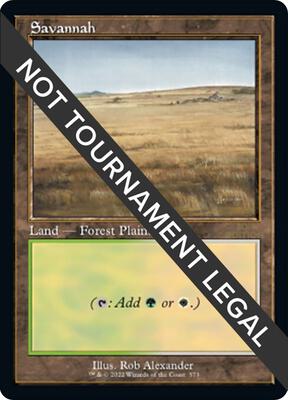 Savannah (Retro Frame) card from 30th Anniversary Edition