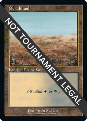 Scrubland (Retro Frame) card from 30th Anniversary Edition
