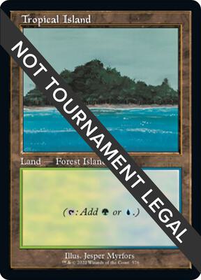 Tropical Island (Retro Frame) card from 30th Anniversary Edition