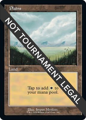 Plains (580) (Retro Frame) card from 30th Anniversary Edition