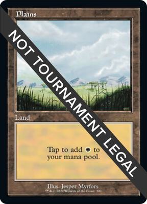 Plains (581) (Retro Frame) card from 30th Anniversary Edition