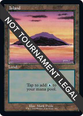 Island (583) (Retro Frame) card from 30th Anniversary Edition