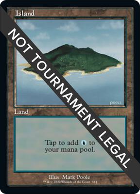 Island (584) (Retro Frame) card from 30th Anniversary Edition