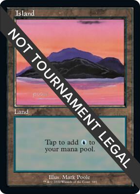 Island (585) (Retro Frame) card from 30th Anniversary Edition