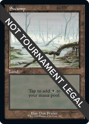 Swamp (586) (Retro Frame) card from 30th Anniversary Edition