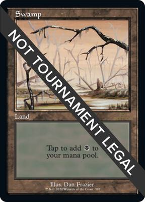Swamp (587) (Retro Frame) card from 30th Anniversary Edition