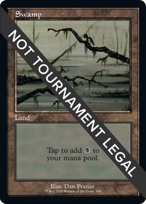Swamp (588) (Retro Frame) card from 30th Anniversary Edition