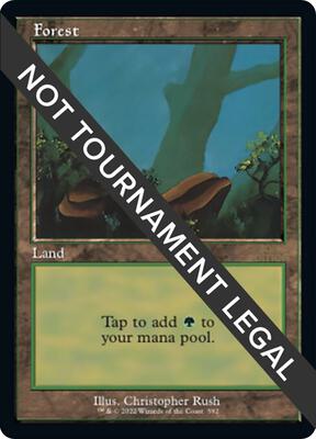 Forest (592) (Retro Frame) card from 30th Anniversary Edition