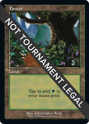 Forest (593) (Retro Frame) card from 30th Anniversary Edition