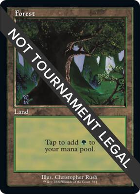Forest (594) (Retro Frame) card from 30th Anniversary Edition