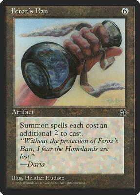 Feroz's Ban card from Homelands