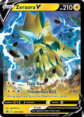 Zeraora V - SWSH263 card from SWSH: Sword & Shield Promo Cards