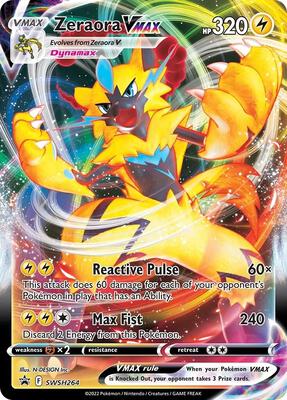 Zeraora VMAX - SWSH264 card from SWSH: Sword & Shield Promo Cards