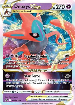 Deoxys VSTAR - SWSH268 card from SWSH: Sword & Shield Promo Cards