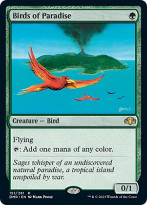 Birds of Paradise card from Dominaria Remastered