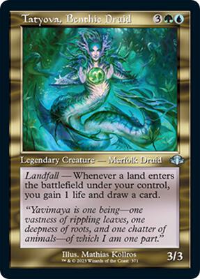 Tatyova, Benthic Druid (Retro Frame) card from Dominaria Remastered