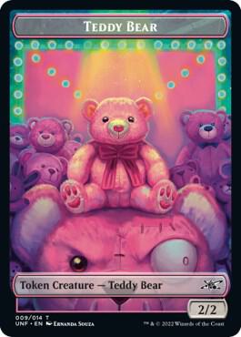 Teddy Bear // Food (010) Double-sided Token card from Unfinity
