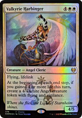 Valkyrie Harbinger card from Media Promos