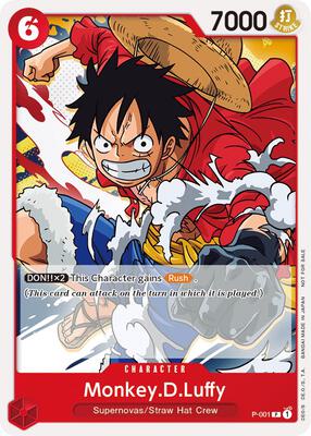 Monkey.D.Luffy (Super Pre-Release) [Participant] card from One Piece Promotion Cards