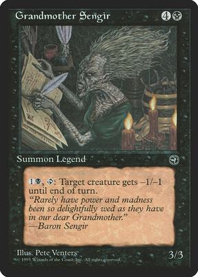 Grandmother Sengir card from Homelands
