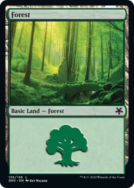 Forest (136) card from Magic Game Night: Free-For-All