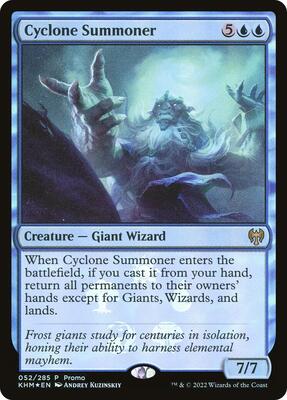 Cyclone Summoner card from Media Promos
